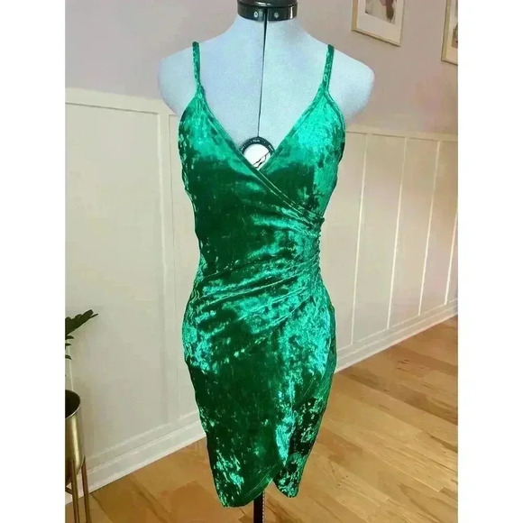Velvet Wrap Party Dress size Small - Picture 1 of 5